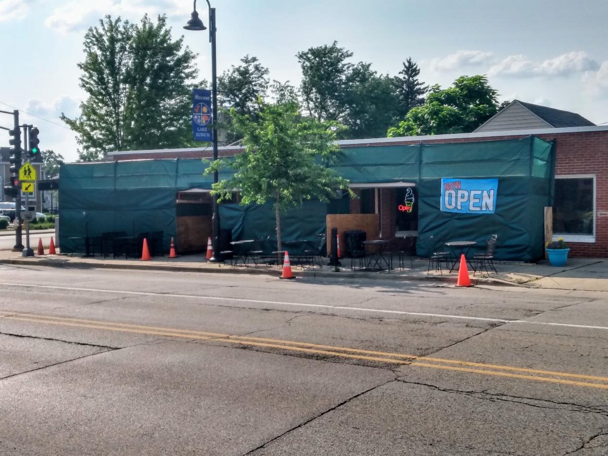 Main Street Corner Scaffolding June 2024