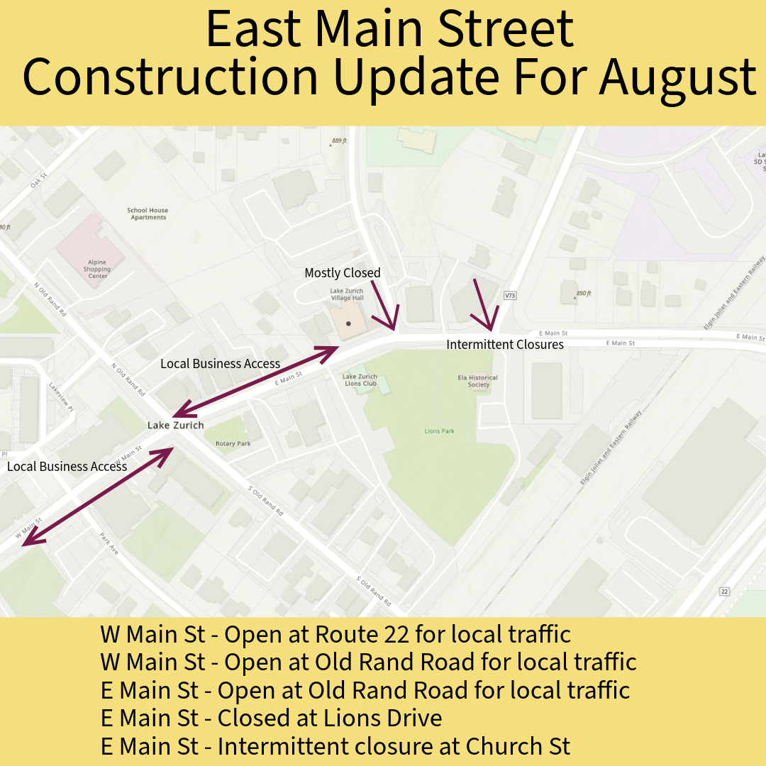 E Main Street Construction Update